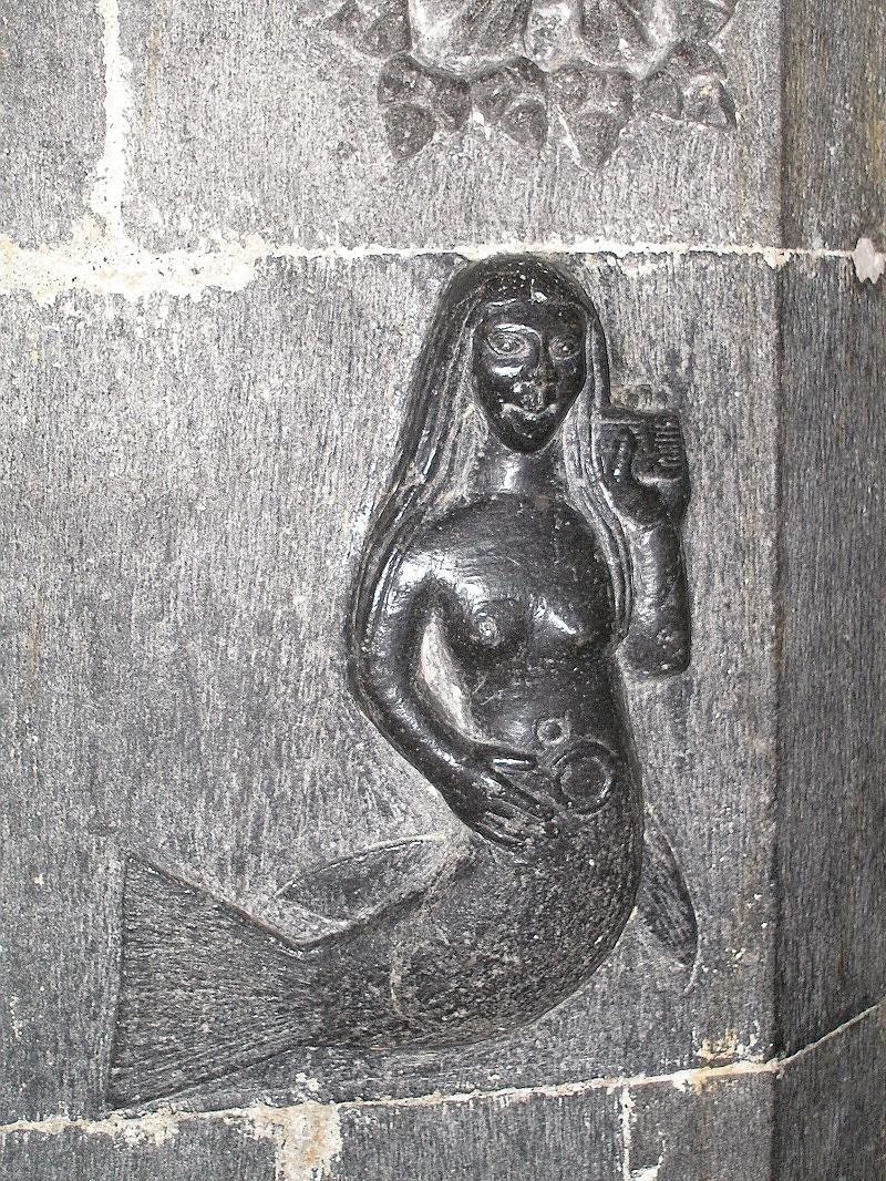 clonfert mermaid carving