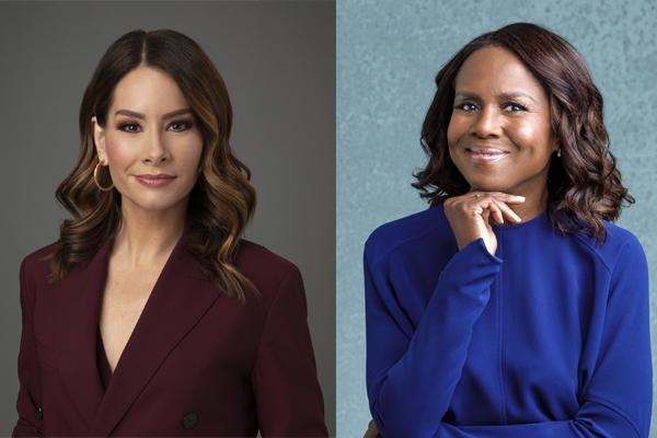 Headshots of Deborah Roberts and Rebecca Jarvis 